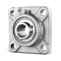 SS-UCF206-20 1-1/4'' Stainless Steel 4 Bolt Flange Bearing Unit